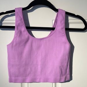 Forever 21 Lavender Sports Bra/Crop Top